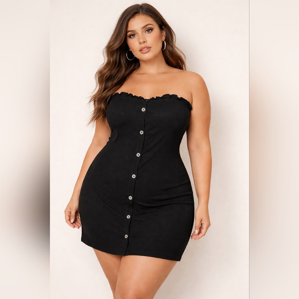 Strapless‎ Mini Dress – Size Medium